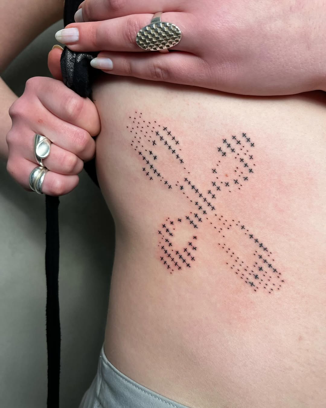 Tatouage ascii sur côtes