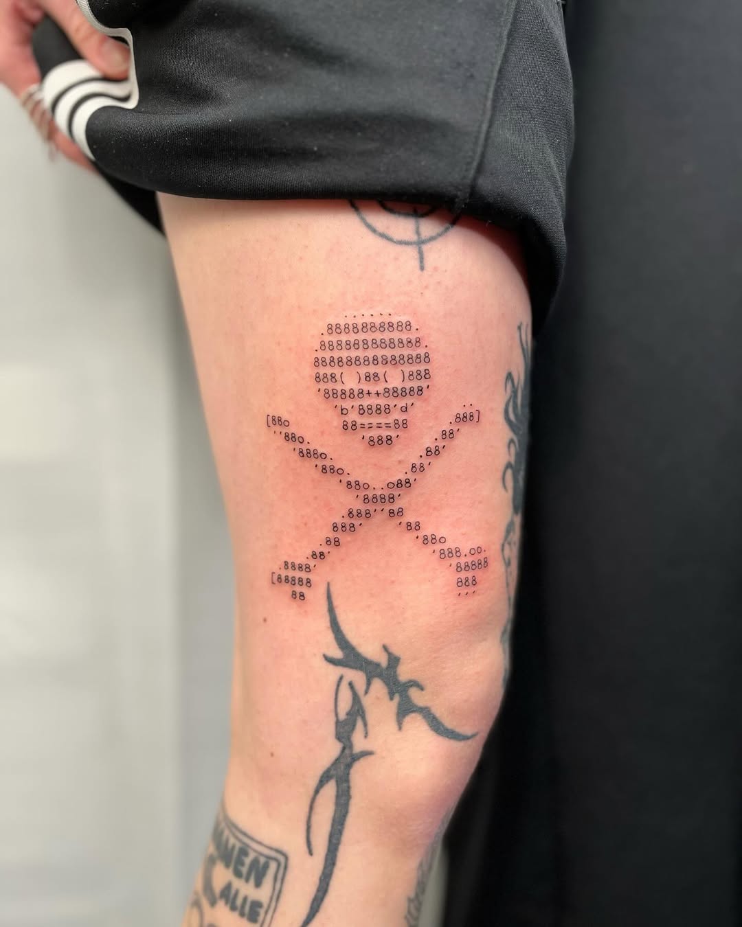Tatouage ascii de crane