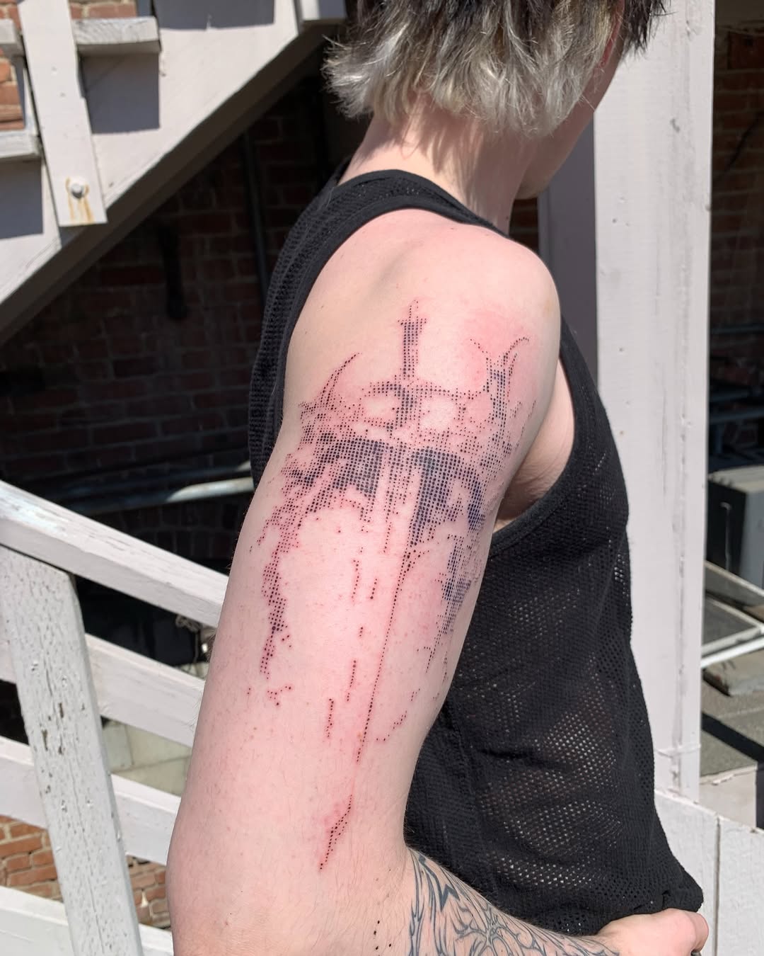 Tatouage halftone 