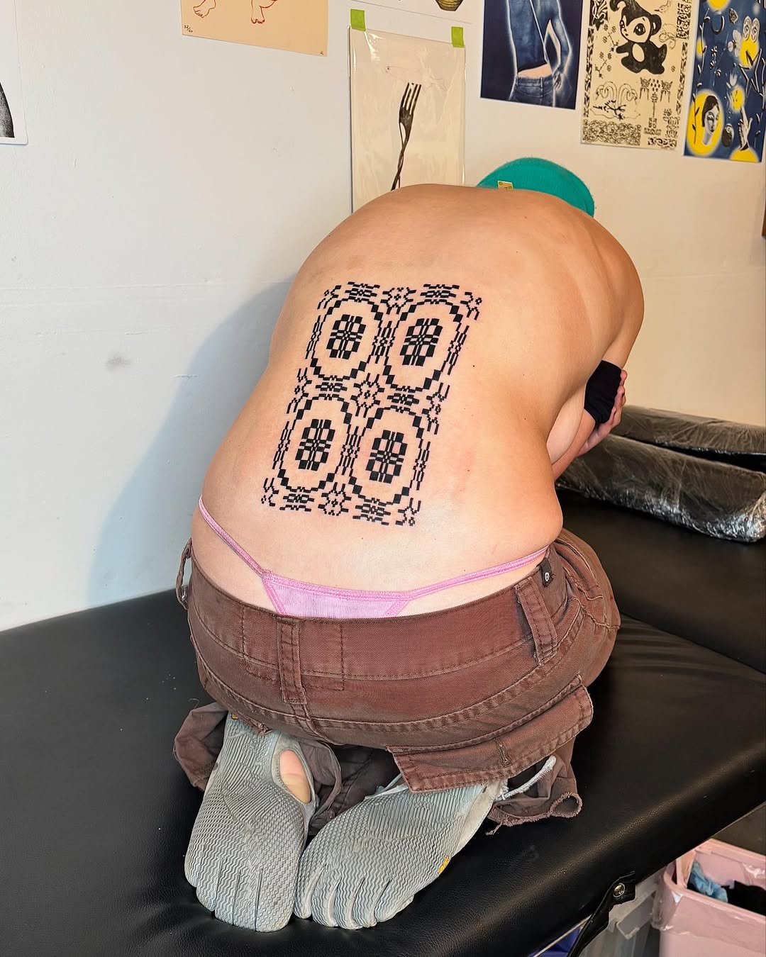 Tatouage  pixel cp437 