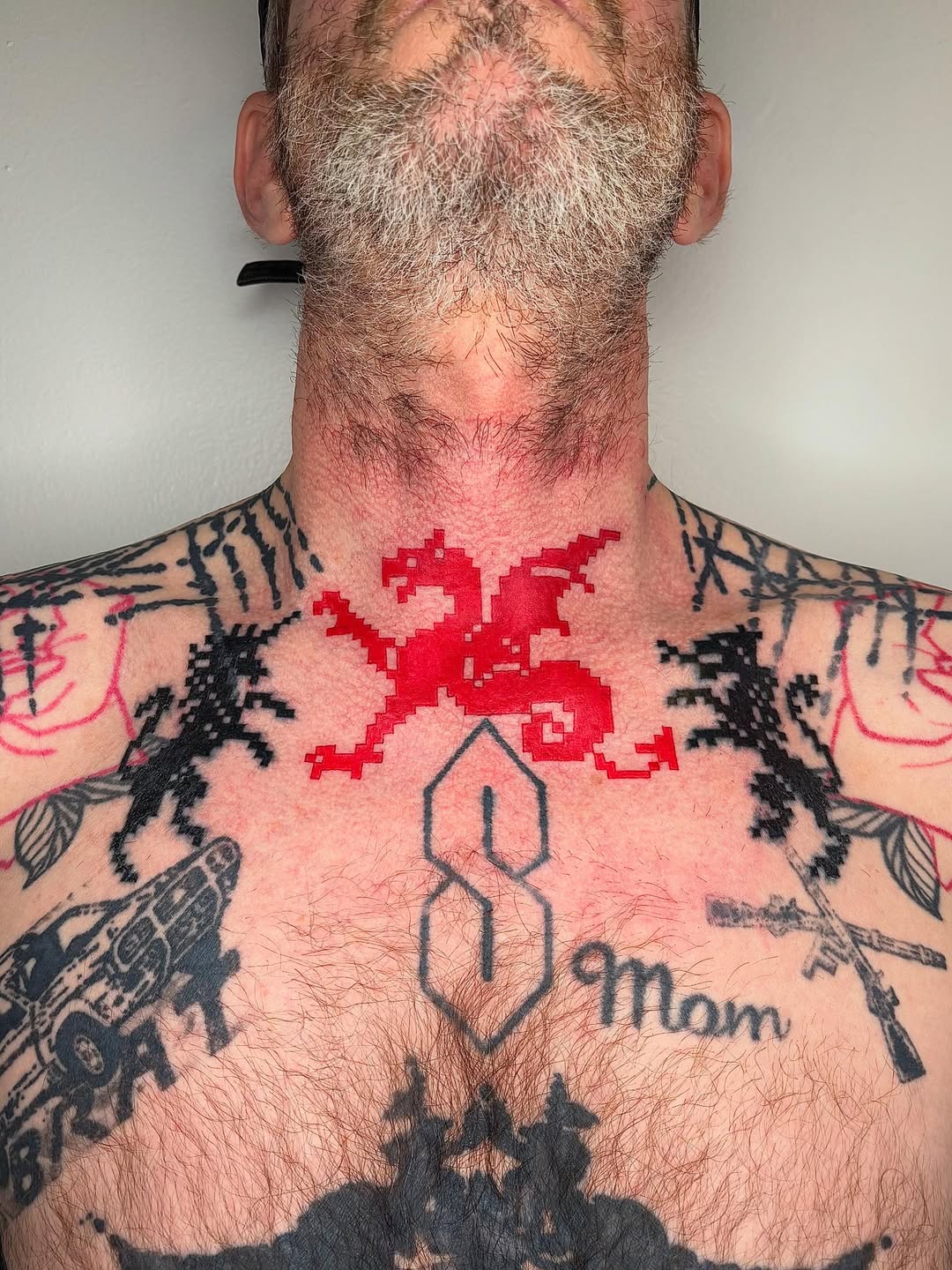 Tatouage  cheval profil cou